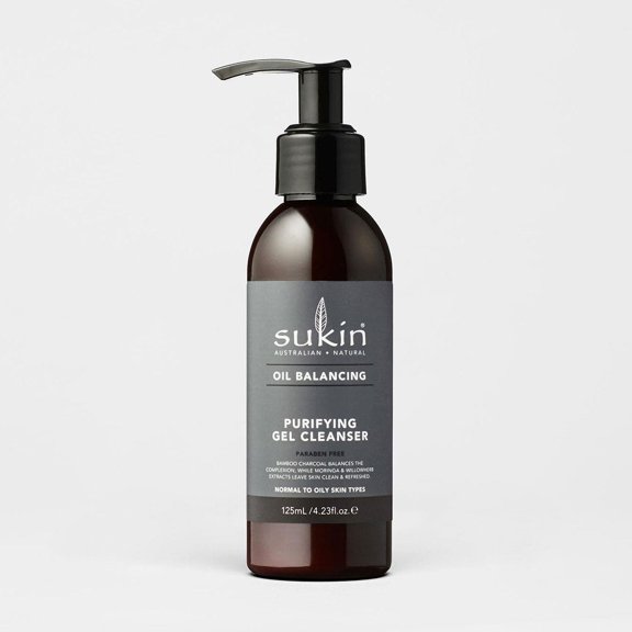 Sukin Natural Oil Balancing Charcoal Cleansing Gel 125ml