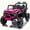 Pink, variant on 24V Kids Electric Ride on Cars Toy, 400W Power Ride on UTV Toy With Remote Control, Music, Bluetooth, Four Wheel Suspension, LED Lights, Portable Handle, Electric Car for Boys Girls 3+