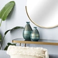 thumbnail image 3 of DecMode 9", 12"H Blown Green Glass Vase, Set of 2, 3 of 13