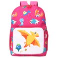 thumbnail image 1 of Mochila infantil de dinosaurio de dibujos animados lindo de moda mochila de viaje para niños (rosa), 1 of 5