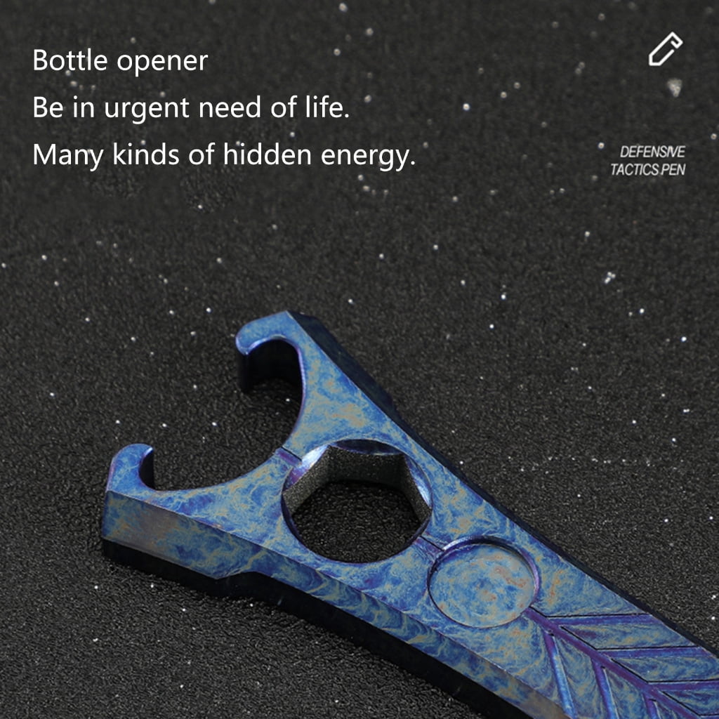 WINDLAND Titanium Alloy Pry Bar Pocket Multifunctional Crowbars Pocket Multitools Portable Mini Bottle Opener Pocket Prybar Tools