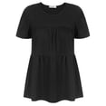 thumbnail image 5 of Grace Karin Women's Crew Neck Short Sleeve T-Shirts Loose Casual Tiered Smock Tops, 5 of 8