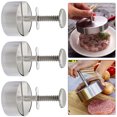 thumbnail image 4 of Molde para Hamburguesas Accesorios Herramientas Acero Inoxidable 3 Uds. (8CM), 4 of 8
