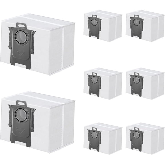 Dust Bags Compatible with Roborock Q7 M5 L5 Q10 S5 X5 S8 Pro Ultra S8 S7 Max Ultra S7MaxV Ultra Q5 Q7 Q7 Max Q5 Pro Q8 Max 3L Vacuum Bags 8 Pack