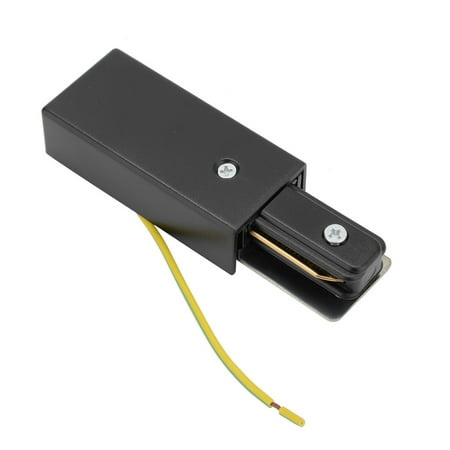 Universal Rail Joiners - Track Live End Connector 2-Wire Rail Joiner Light Mounted Fitting Black