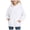 White, variant on BOBOGOJP Toddlers' and Girl's Hoodies Lightweight Oversized Long Sleeve Hooded Sweatshirt Casual Pullover Tops with Pockets Red,Size 5-6 Years