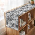 thumbnail image 6 of Table Runners 70 Inches Long Dress Scarves, Spring Floral Farmhouse Coffee/Dining/Kitchen Table Decor, Holiday Table Runner, Retro Country Flowers Leaves Botanical Gray 13x70 Inch, 6 of 9