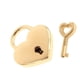 thumbnail image 2 of Mini cerradura con llave para joyero, caja de almacenamiento, libro diario, candado pequeño de Metal en forma de corazón, paquete de 2, dorado, 2 of 5