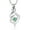 Green, variant on Birthstone Crystal Urn Necklace Heart Memorial Keepsake Pendant Ash Holder Cremation Jewelry for Ashes 2023