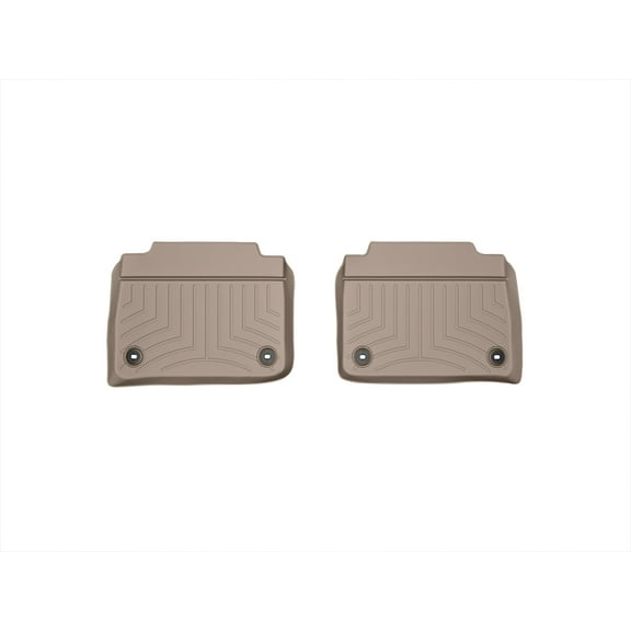 WeatherTech Custom Fit FloorLiners compatible with 2013-2017 Lexus LS - 2nd Row (2-Piece Liner), Tan