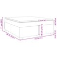 thumbnail image 4 of vidaXL Box Spring Bed with Mattress Black King Faux Leather, 4 of 5