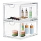 thumbnail image 1 of Cajones organizadores de cosméticos CECOLIC, acrílico transparente, paquete de 2, 1 of 6