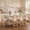 Natural Wood-4, variant on MOONMISS 26" Rattan Bar Stools Set of 2, Farmhouse Chenille Upholstered Counter Height Stools with Cane Woven Back for Kitchen Island, Walnut Brown