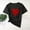 Z05-Black, variant on EchfiProm Shirts for Women Love Heart Valentine Day Graphic Tee Red Valentine Basic Cute Adults Tops