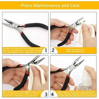 4 Pack Jewelry Pliers Jewelry Making Pliers Tools Kit for Wire