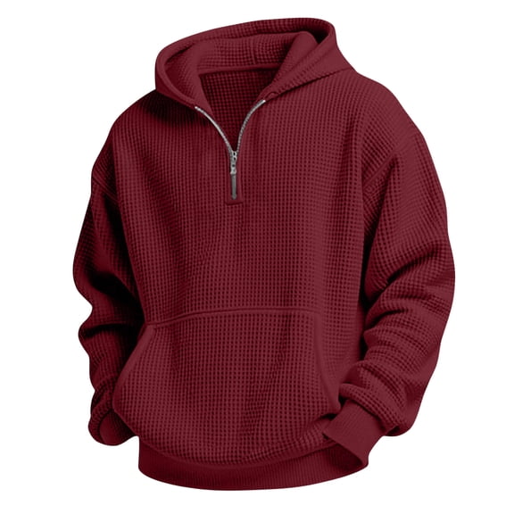 HAiming Boys Quarter Zip Hoodies Long Sleeve Loose Casual Workout Sweatshirts Fall Winter Everyday Tops with Pockets