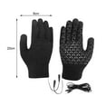 thumbnail image 4 of USB Heated Knitted Gloves Full Finger Gloves Non-Slip Touch Screen Gloves Thicken Winter Cycling Gloves for Men Women, 4 of 8
