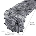 thumbnail image 4 of Spider Web Lace Table Runner Halloween Decor 17.7 x 64.2 Inch Black Lace Halloween Table Runner for Dinner Party Home Decor Indoor Kitchen Table Centerpiece Halloween Masquerade Accessories, 4 of 5