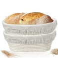thumbnail image 4 of AMLESO Bread Fermentation Rattan Basket Proofing Baskets Storage Container, 4 of 8