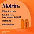 thumbnail image 2 of Motrin IB, Ibuprofen 200mg Tablets for Fever, Muscle Aches, Headache & Pain Relief, 50 pks of 2 ct, 2 of 3