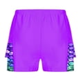 thumbnail image 2 of iixpin Girls Solid Ruffles Side Swim Shorts Loose Fit Trunks Boardshorts Running Jogging Sports Underpants Summer Hot Bottoms Purple 6, 2 of 5