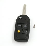 Unique Bargains 4 Buttons Remote Case Fob Flip Key Shell Fit for Volvo Refit  S40 V40 C70 S60 S80