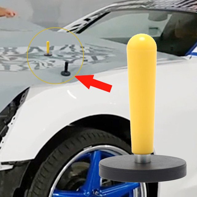 Herramienta de tintes del soporte de de envoltura del vinilo del coche para la fabricación de letreros 66mm amarillo Yotijar Envolver titular de la pinza