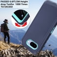 thumbnail image 4 of Asuwish Phone Case Compatible with Google Pixel 9A Hybrid Rugged Shockproof Hard Protective Drop Proof Full Body Heavy Duty Mobile Cell Cover for Pixel9A A9 5G Women Men Blue, 4 of 7
