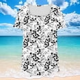 thumbnail image 4 of Nmnitkp Womens Tops With Floral Print Design Paired With Short Sleeve Tops in Soft Fabric for Plus Size Tops for Women’s Summer Beach Fashion & Summer Tops for Women, 4 of 5