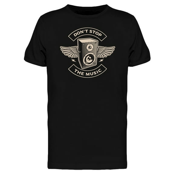 Dont Stop The Music Graphic T-Shirt Men -Image by Shutterstock, Male Medium
