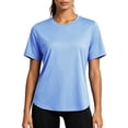 thumbnail image 2 of NELEUS Womens Workout Tops UPF 50+ Short Sleeve Shirts for Athletic Yoga Running Loose Fit Quick Dry T-Shirts,Sea Blue,US Size L, 2 of 5