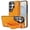 Orange, variant on ELEHOLD for Samsung Galaxy S26 Ultra Protective Case, Shockproof PU Leather Ring Holder Kickstand Wrist Strap Cover for Women Men,Rosegold