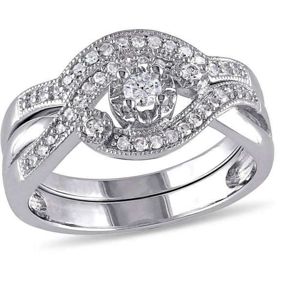 Everly Women's Diamond Sterling Silver Bridal Set