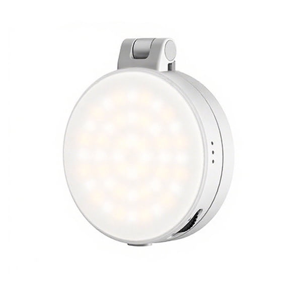 360 Rotating Phone Holder With LED Mirror 3 Color Temperatures Dimmable Lighting For Photography Content Creation