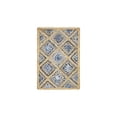 thumbnail image 3 of Unique Loom Braided Jute Collection Area Rug - Bengal (2' x 3' 1" Rectangle Blue/Natural), 3 of 7