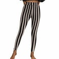 thumbnail image 7 of Guluxicc Halloween Leggings for Women Stretch Tummy Control High Rise Yoga Pants Striped Leggings, 7 of 7