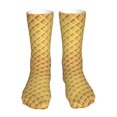 thumbnail image 1 of Waffles Food Pattern Socks,Unisex Fashion Athletic Casual Socks Adult Stockings Sports Socks Travel Socks For Women Men, 1 of 5