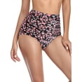 thumbnail image 6 of RELLECIGA Women's High Waisted Ruched Bikini Bottom, 6 of 7
