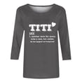 thumbnail image 4 of Dovford Women T Shirt TITI Like A Mom But Cooler Funny Short Sleeve Crew Neck Graphic Top T-Shirt Aunt Auntie Casual Tees Blouse Gift, 4 of 5