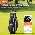 thumbnail image 2 of Bolsa para carrito de golf VEVOR con organizador de 14 posiciones en la parte superior, negra, 2 of 9