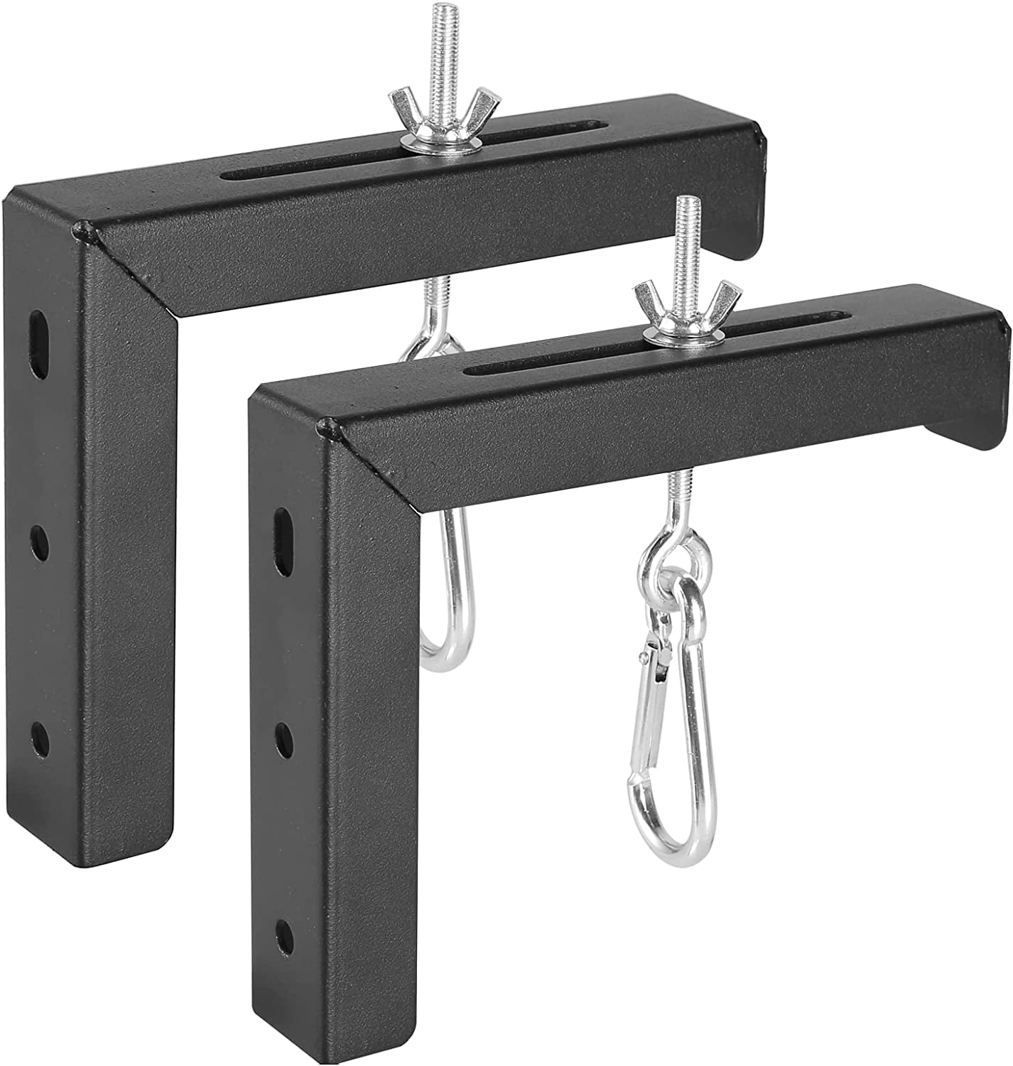 Universal Projector Screen Wall Ceiling Mount Hanging LBracket, 6 inch Adjustable Mounting Drop