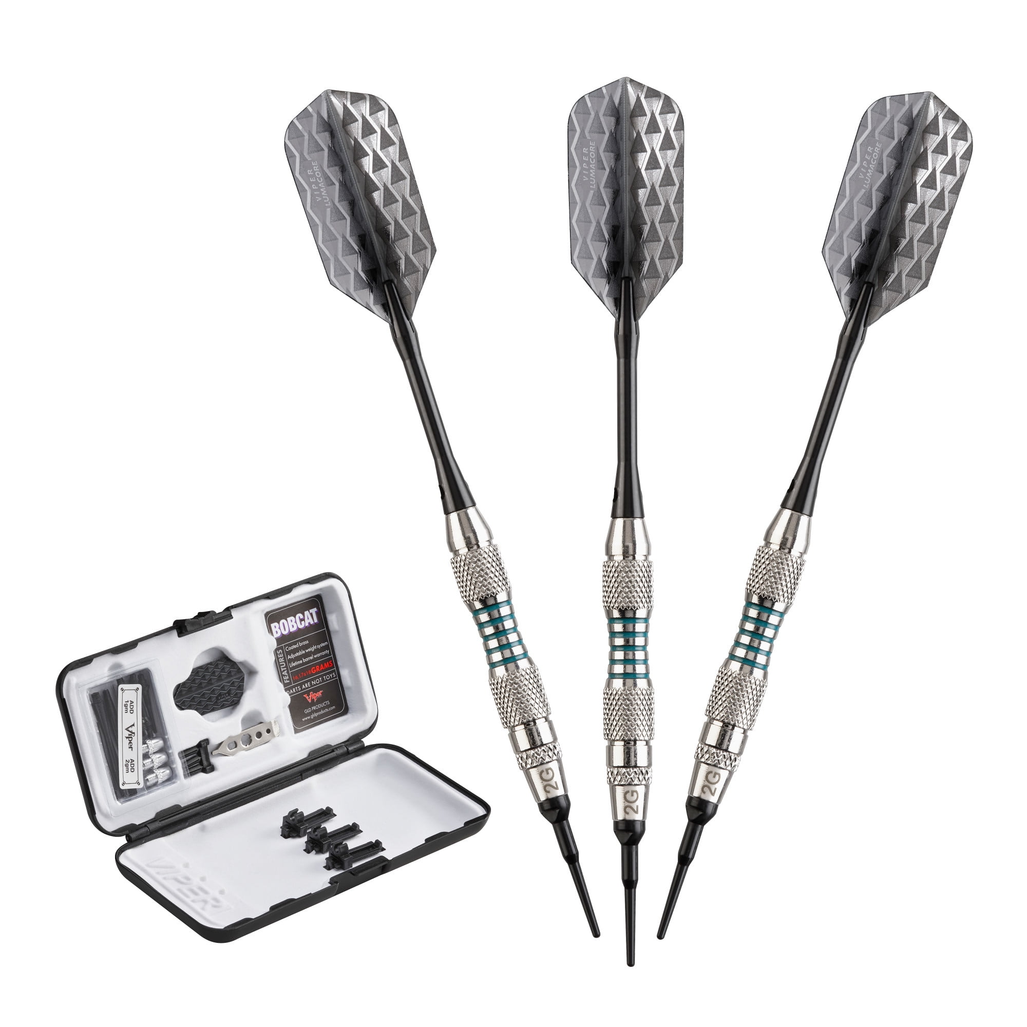 33 Points Included 1 set 18gram Soft Tipped SILVER THUNDER Brass Darts 