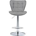 thumbnail image 4 of Bronte Living Leatherette Bar Stool 360 Swivel, Adjustable Height 24" to 33" High Backrest, with Hard Floor Protection Rubber Band - Series Susan (Set of 2), 4 of 5