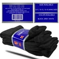 thumbnail image 7 of Diabetic Cotton Crew Socks for Men and Women Black 6 Pairs 13-15, 7 of 7