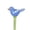 C, variant on wutoase Hand Blown, Mini Glass Figurines Collectible Tiny Bee Bird Dragonfly Butterfly Sculpture with Stem for Home Office Birthday Anniversary Gift