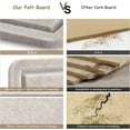 thumbnail image 3 of Large Bulletin Board Foldable x es Cork Board Alternative Large Felt Board Decorative Pin Board for Wall Foldable Photo Board SelfAdhesive Vision Board with Pushpins Light, 3 of 7
