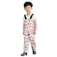 thumbnail image 5 of Utlike Kids Rain Pants Toddler Boys Girls Rain Snow Dungarees Windproof Cartoon Printed Jumpsuit With Reflective Stripbreathable Outdoor Overalls Practical Rainy Wear Size 4 Years-5 Years, 5 of 7