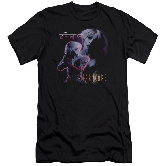 Farscape Chiana Premium Canvas Adult Slim Fit 30/1 T-Shirt Black