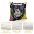 thumbnail image 4 of FUMJ Funny Throw Pillow Cover, Modern Fashion Gorilla Animal Quote Decorative Pillow Case Home Decor Square Pillowcase, 4 of 5