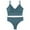Light Blue, variant on Ohufall Women Seamless Tanks Tops Bra and Panties Sets Underwear Suit Wireless Ribbed Crop Top Bra+ Panty Sets Yoga Sport Bikini Set